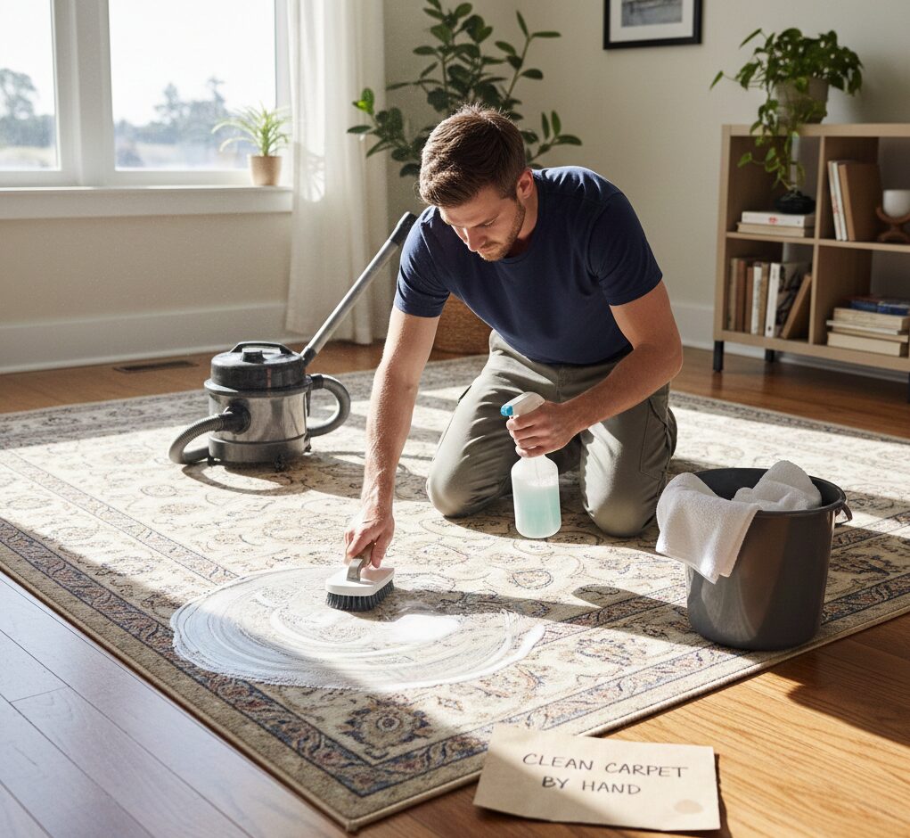 10 Ways to Clean a Carpet Without a Machine