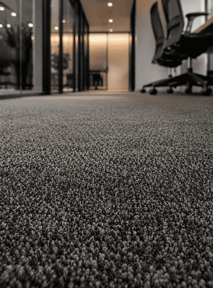 Cut pile office carpet cleaning