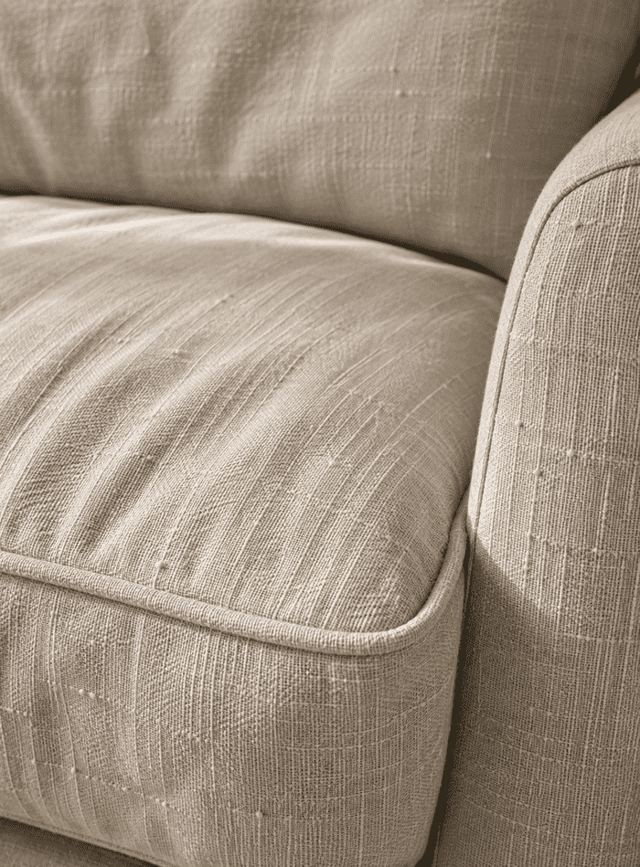 Gentle linen upholstery cleaning