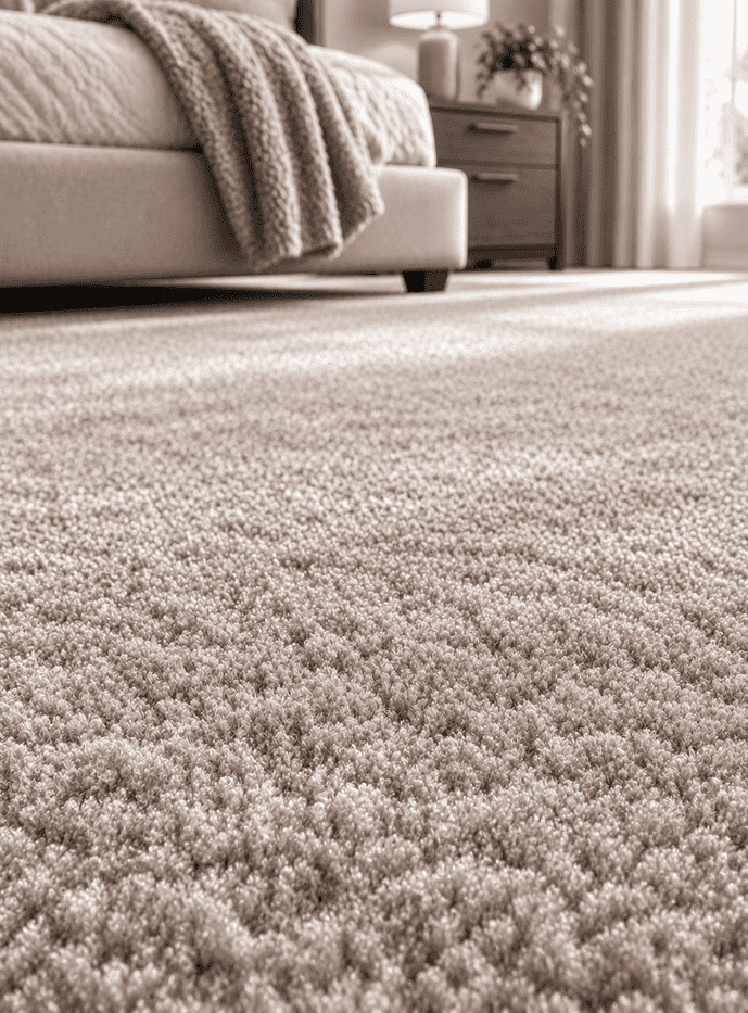 Plush carpet deep cleaning service