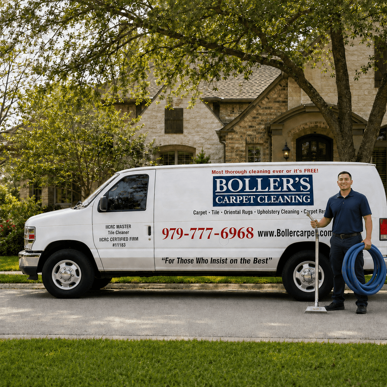 Professional rug cleaning in Bryan-College Station