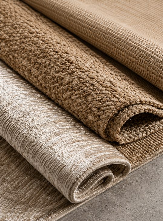 Viscose Jute Sisal Area Rugs